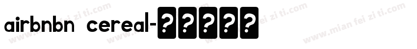 airbnbn cereal字体转换